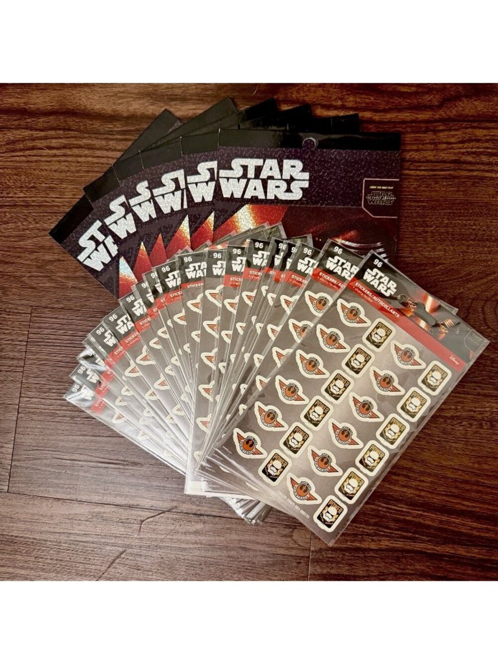Star Wars The Force Awakens Sticker Lot 6 Bks+ 25 Pks 216+96 Back To School